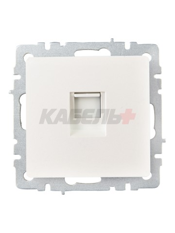 BRITE Розетка компьютерная RJ45 кат.6 РК11-БрЖ жемчуг IEK