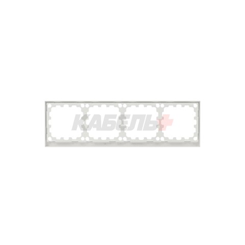 Рамка на 4 поста, KANT, белый песок DKC