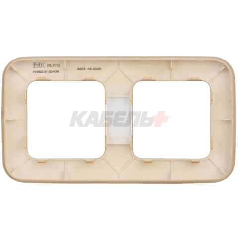 FLITE Рамка 2-местная РУ-2-А-ФлХ хаки IEK