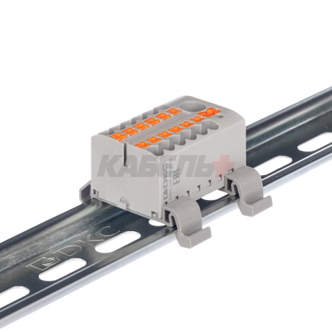 Блок распределительный, зажим push-in, 1 ввод 6 кв.мм, 12 точек подключения 2,5 кв.мм, красный DKC