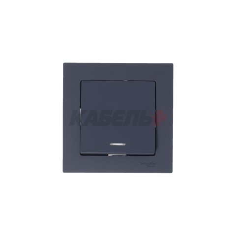 ATLASDESIGN 1-клавишный ВЫКЛЮЧАТЕЛЬ с подсветкой, сх.1а, 10АХ, механизм, ГРИФЕЛЬ