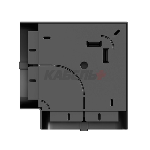 Угол плоский 110х50 мм, черный DKC