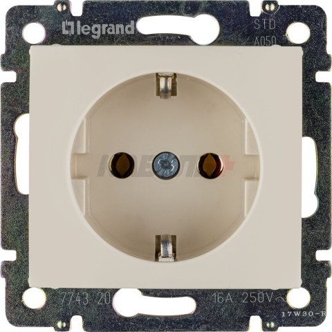 Valena - Розетка 2P+E нем. стд. сл.кость