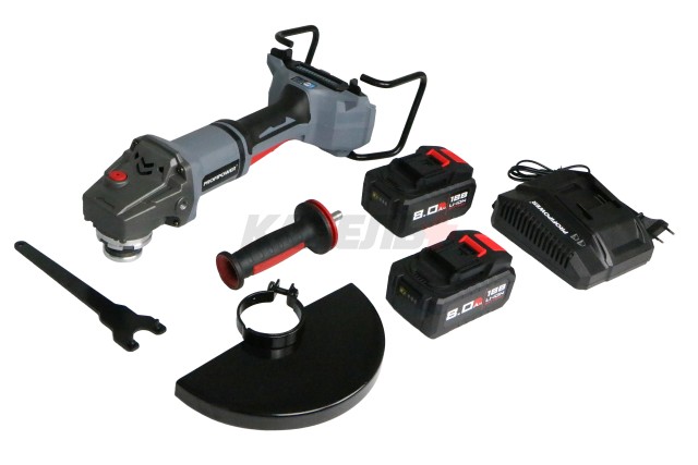 Аккумуляторная бесщеточная УШМ E0234 PROFIPOWER Серия 40B 40B-230 (40В, 230мм, Li-ion-2шт, 8.0Ач, 0-6000об/мин, З/У)