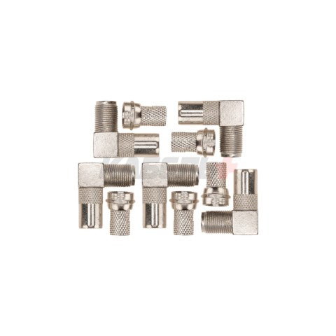 Переходник угловой гнездо F – штекер TV PROconnect