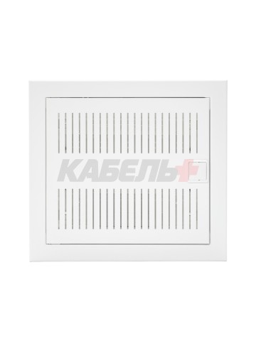 U12ES IT PL, Щит встраиваемый мультимедийный, 1 ряд, металл. дверца со слотами для охлаждения, IP30