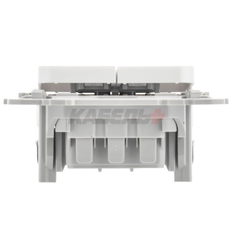 FLITE Выключатель 2-клавишный 10А ВС12-1-0-ФлБ белый IEK