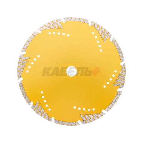 Диск алмазный отрезной Turbo сегментный с защитными секторами, 230х22,2x10мм KRANZ