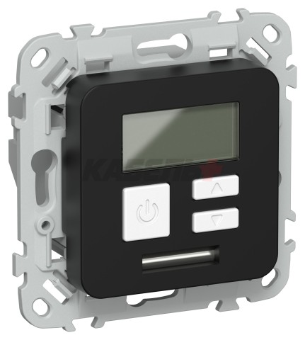 FLITE Термостат электронный с дисплеем 16А Т-ФлЧ черный IEK