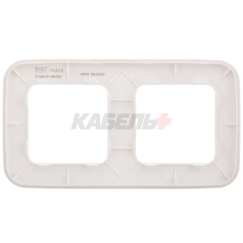 FLITE Рамка 2-местная РУ-2-А-ФлЖ жемчуг IEK