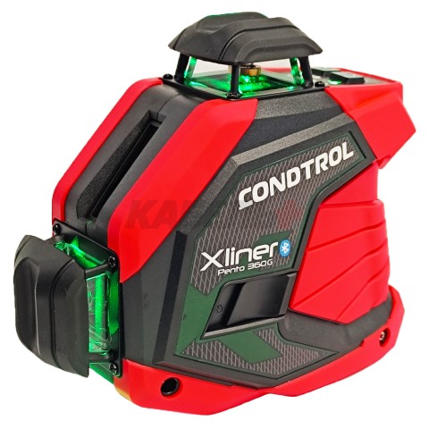 Нивелир лазерный Xliner Pento 360G (Зеленый / 40/80 м / 3 луча /+- 0.2 мм/м / Сумка), CONDTROL