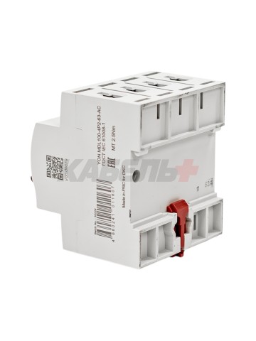 Устройство защитного отключения УЗО ВДТ YON MAX MDL100, 4P, 30mA, 63A, тип АC DKC