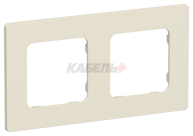 FLITE Рамка 2-местная РУ-2-К-ФлСл сливочный IEK