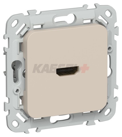 FLITE Розетка HDMI РШДМА-ФлЛ льняной IEK