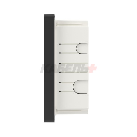 Щиток 18 мод встраиваемый FRAME, черный, с тонированной дверцей, с 2 шинами PEN на 8 и 10 отв. DKC