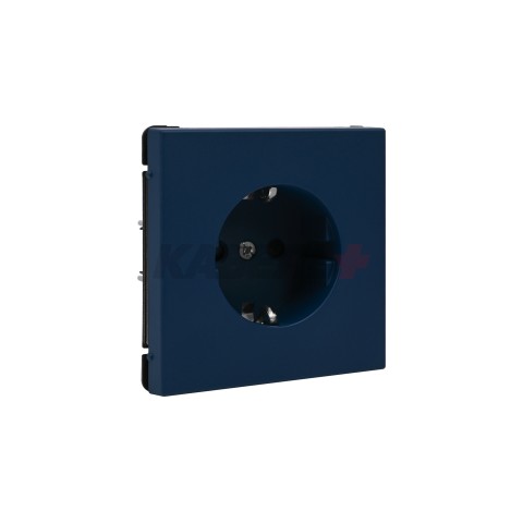 ARTGALLERY РОЗЕТКА с заземлением со шторками, 16А, механизм, быстрозажим. клем., АКВАМАРИН