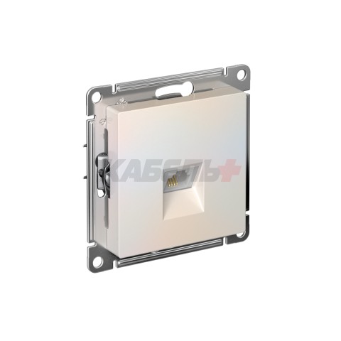 ATLASDESIGN РОЗЕТКА телефонная RJ11, механизм, ЖЕМЧУГ