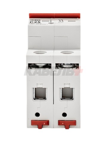 Автоматический выключатель YON max типа MD63S, 4,5кА, 2 полюса, хар-ка C, 25А DKC