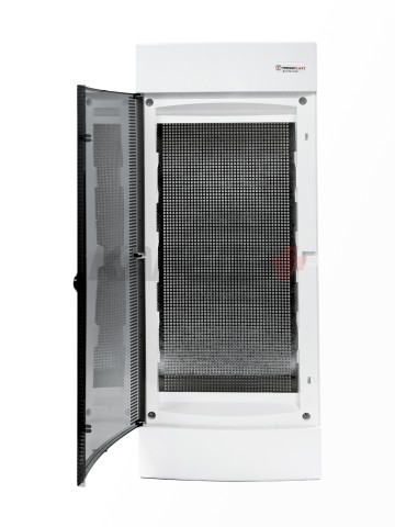 U48C IT, Щит встраиваемый мультимедийный, 4 ряда, прозрач. дверца, IP40