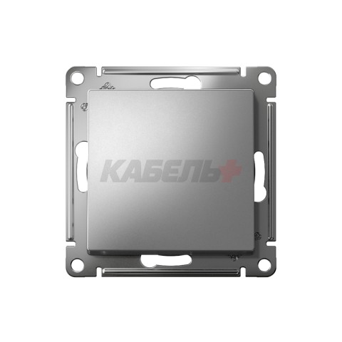 ATLASDESIGN 1-клавишный ПЕРЕКЛЮЧАТЕЛЬ, сх.6, 10АХ, мех., быстрозажим. клем., СТАЛЬ