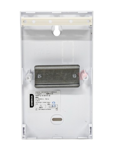 Корпус пластиковый ЩРН-П-4 черн. прозр. дверь IP41 GENERICA
