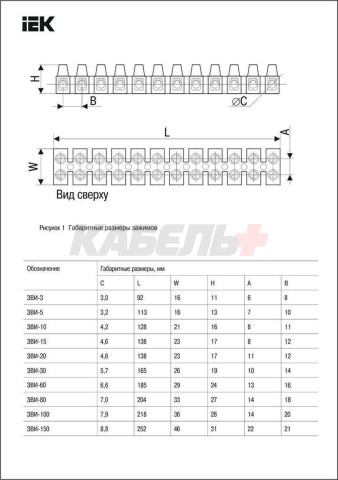 Зажим винтовой ЗВИ-5 н/г 1,5-4мм2 (2 шт/блистер) ИЭК