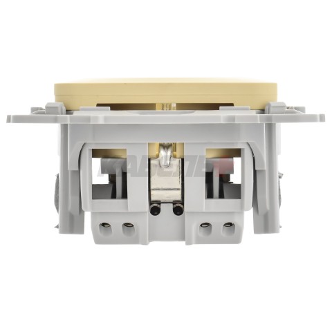 FLITE Розетка с заземлением без защитных шторок безвинтовое крепление 16А РС11-1-ФлН навахо IEK