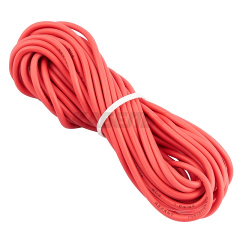 Провод ПГВА 1х1,00мм², красный, бухта 100м REXANT