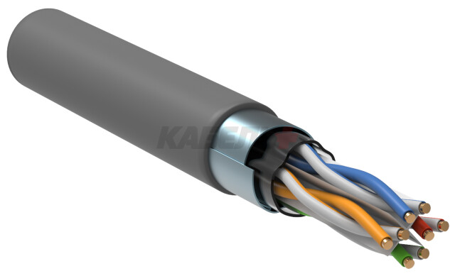 ITK Витая пара F/UTP кат.5E 4х2х0,52 solid PVC серый (305м) РФ/Т
