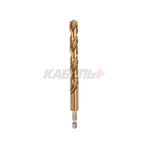 Сверло по металлу, 12мм, Р6М5, ТИТАН, шестигранный хвостовик (1 шт. в упаковке) DIN 338 KRANZ