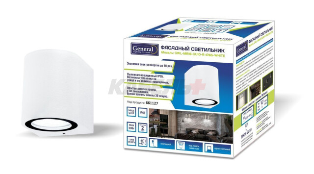 Фасадный светильник  GWL-MR16-GU10-R-IP65 WHITE
