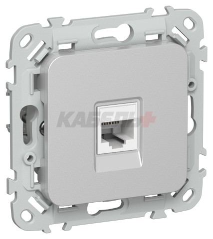 FLITE Розетка компьютерная RJ45 категория 5Е UTP РК5е-1-0-ФлА алюминий IEK