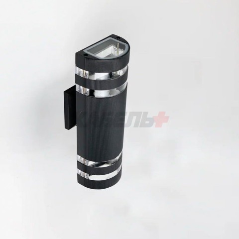 Фасадный светильник General GWL-2MR16-GU10-R-IP65 Черный с двойным боковым рассеивателем Потис
