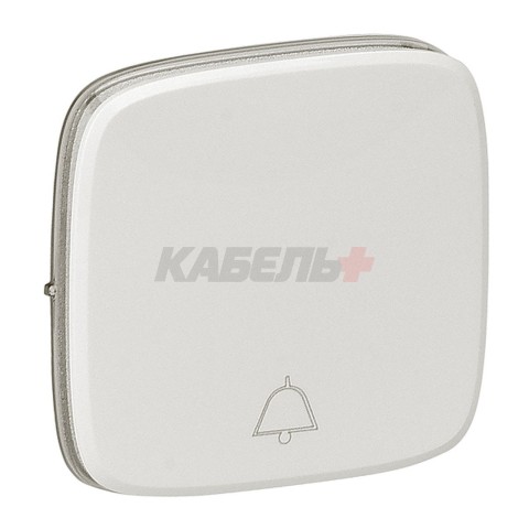 Valena Allure - Лицевая панель для кнопочного выключателя, с символом "звонок", жемчуг