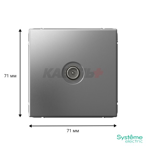 ARTGALLERY TV РОЗЕТКА оконечная 1DB, механизм, СТАЛЬ