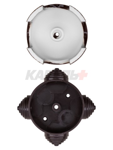 Коробка распаячная фарфоровая D7,8х4,5см «ЭКО» бук TDM