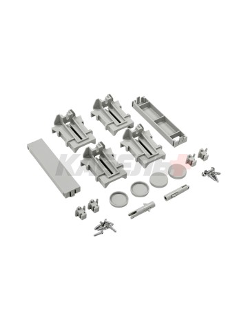 TEKFOR Корпус пластиковый КМПн-24 IP65 черная прозрачная дверь IEK