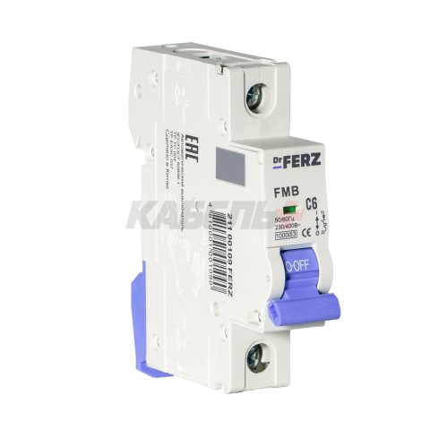 FMB-C 10kA 1P 06 х-ка C Автоматический выключатель