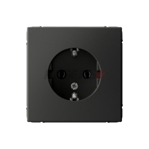 ARTGALLERY РОЗЕТКА с заземлением, 16А, механизм, БАЗАЛЬТ