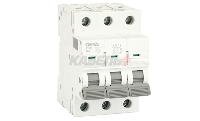 Авт. выключатель GYM9-3P-40B, 3P, 40A, хар-ка B, 6kA, 3M