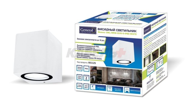 Фасадный светильник  GWL-MR16-GU10-S-IP65 WHITE