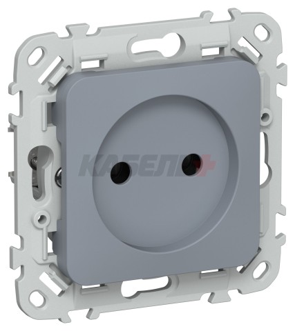 FLITE Розетка без заземления без защитных шторок 10А РС01-0-ФлМ маренго IEK