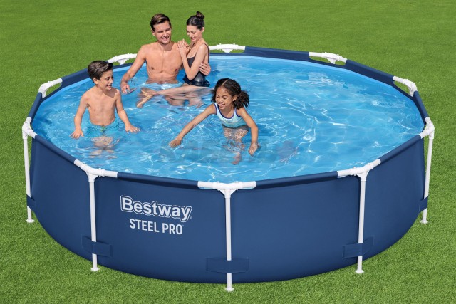 56679 NEW Каркасный бассейн Steel Pro 305х76см с фильтр-насосом 1249л/ч BESTWAY