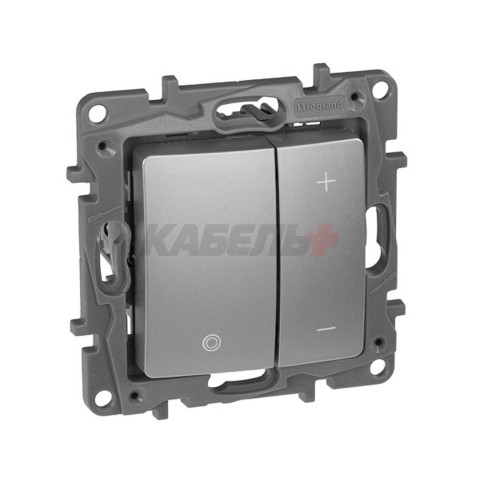 Etika - Светорегулятор кнопочный 400Вт (алюминий)