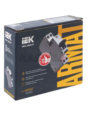 ARMAT Дифавтомат B06S 1P+NP B16 30мА тип A (18мм) IEK