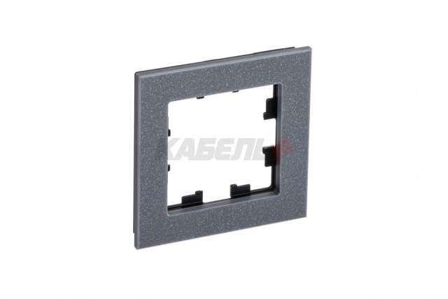 Рамка 1-постовая, МРАМОР АЙС ГРЕЙ