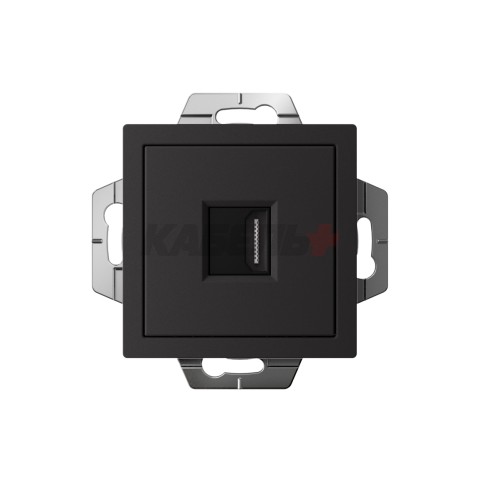 ATLASDESIGN РОЗЕТКА HDMI, механизм, КАРБОН