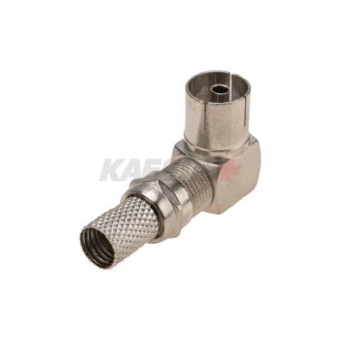 Переходник угловой гнездо F – гнездо TV PROconnect