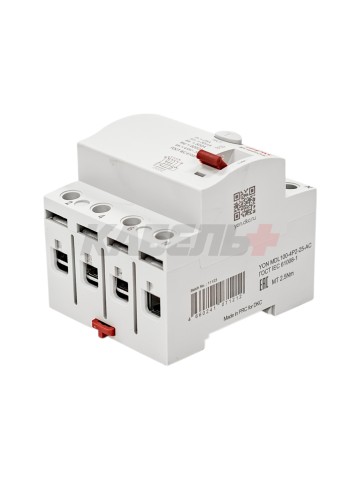 Устройство защитного отключения УЗО ВДТ YON MAX MDL100, 4P, 30mA, 25A, тип АС DKC