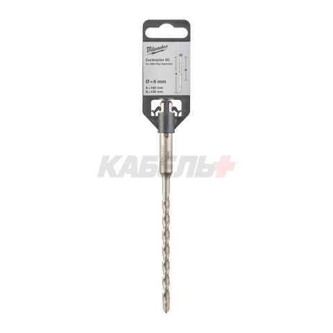 SDS-plus бур Contractor 2C 6х160 мм, MILWAUKEE
